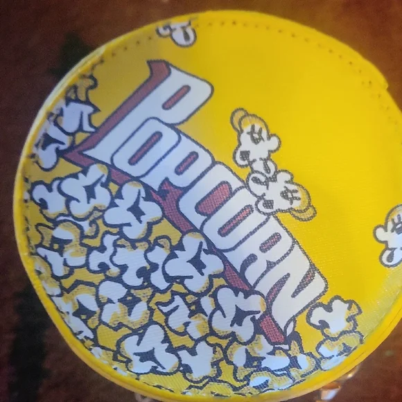 Playful Popcorn Print Yellow Crossbody Bag - Picture 10 of 14